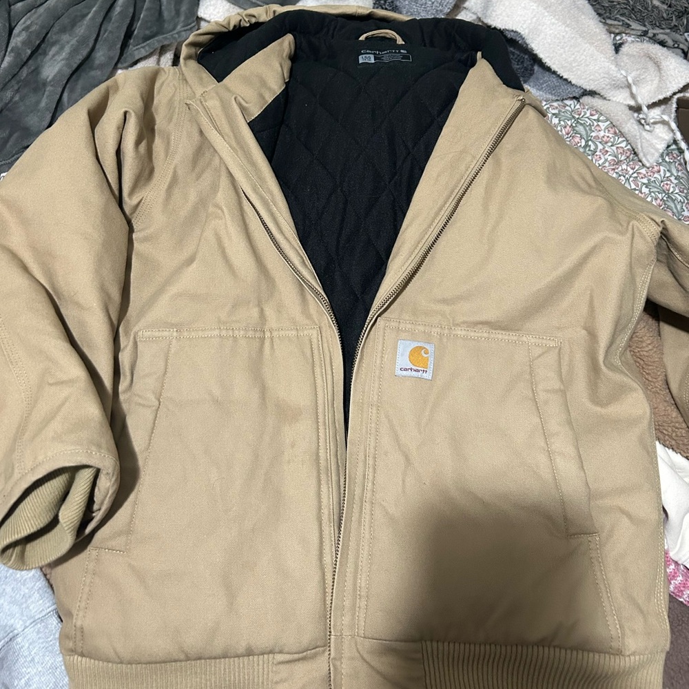 Carhartt Tan Hooded Jacket